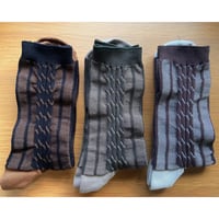 CABLE STRIPE SOCKS Men's