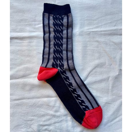 CABLE STRIPE SOCKS Lady's　　　　　　＝New colors＝