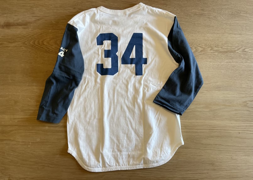 国鉄スワローズ金田正一投手 Tokyo #34 7部袖スリーブ ホワイト