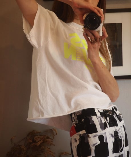 "THE DAY ON THE BAECH" Cut Off Shorts Sleeve Tee(US RUN I am GUMP)
