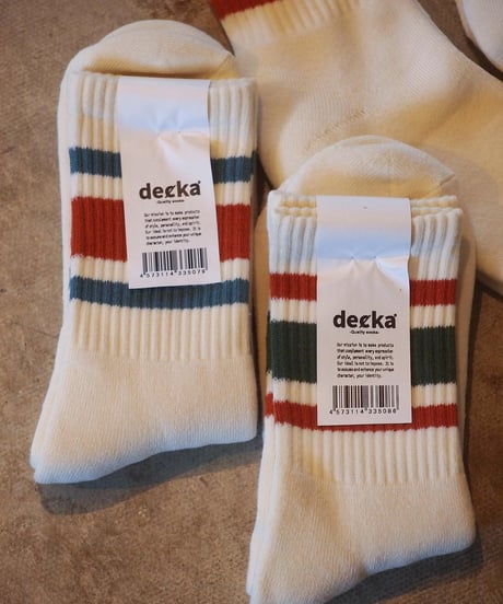 "decka Quality Socks" 80’s Skater Socks[Short Length]