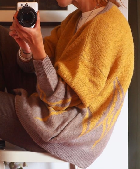 "MODEM DESIGN" Mohair Cardigan