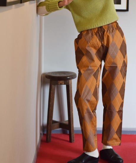 "COOKMAN" Chef Pants[Argyle Brown]