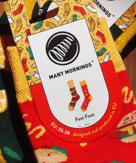 "MANY MORNING" Regular Socks