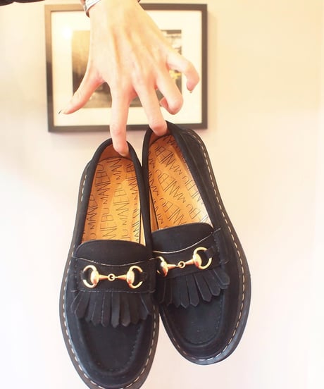 "MANABU" Bitch Vila Nubuck Fat Sole Tassel Loafer
