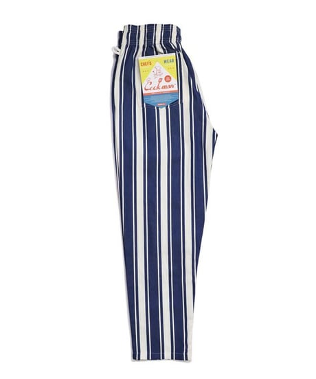"COOKMAN"Chef Pants[Awning Stripe Navy]
