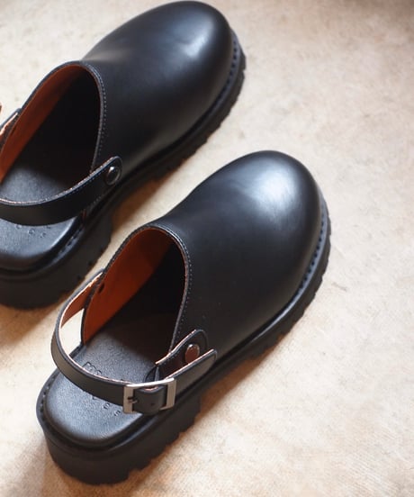 "MOLLE SHOES" Engineer Sandal[Black Leather]