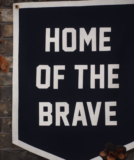 "OXFORD PENNANT"HOME OF THE BRAVE Championship Banner