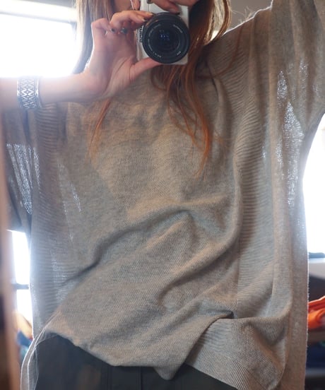 "MODEM DESIGN" High Gauge Knit Tee