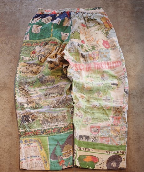 "Mr.RemakeMan."Vintage Tapestry Remake Easy Pants.②[Size:3(L)]