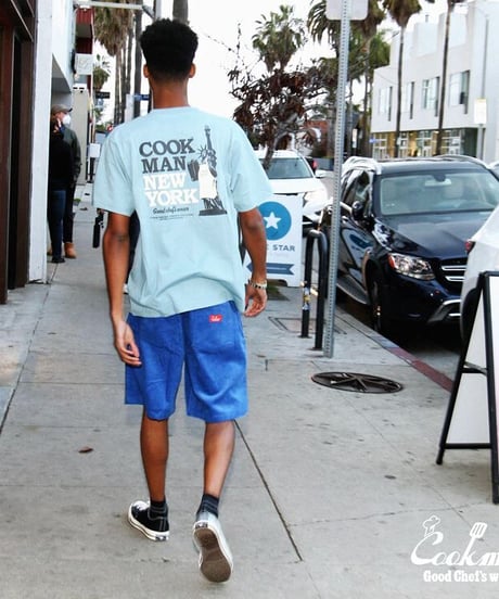 "COOKMAN"Chef Pants Short Corduroy [Royal Blue]
