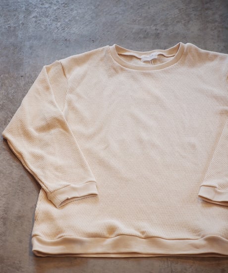 "SPINNER BAIT"空紡糸 Thermal Rib Crew Neck