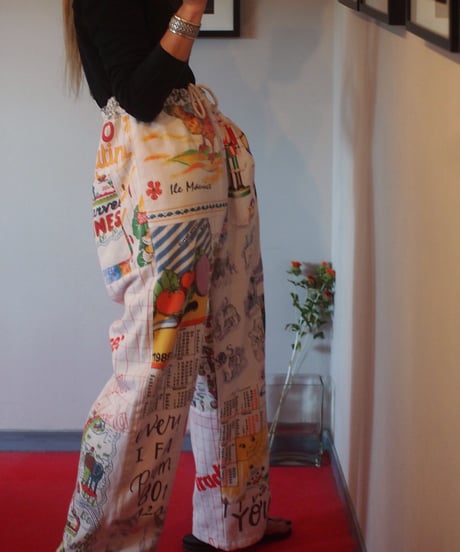 "Mr. Remake Man" Vintage Tapestry Remake Easy Pants
