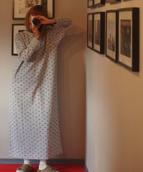 "JEMORGAN LONG JOHNS" Flower Thermal Maxi Dress
