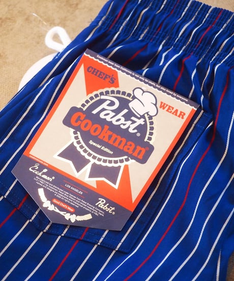 "COOKMAN"×"PABST BLUE RIBBON" Chef Pants