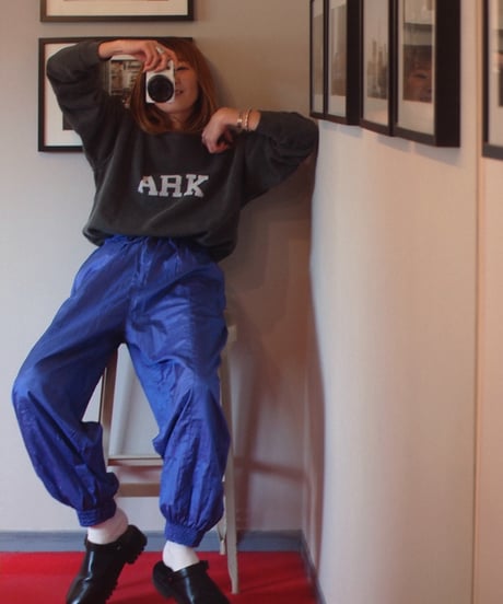 Last.1"O.K." Sports Style Nylon Jog Pants