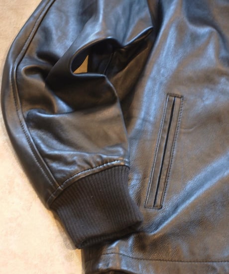 "MODEM DESIGN" Lamb Leather Award Jacket