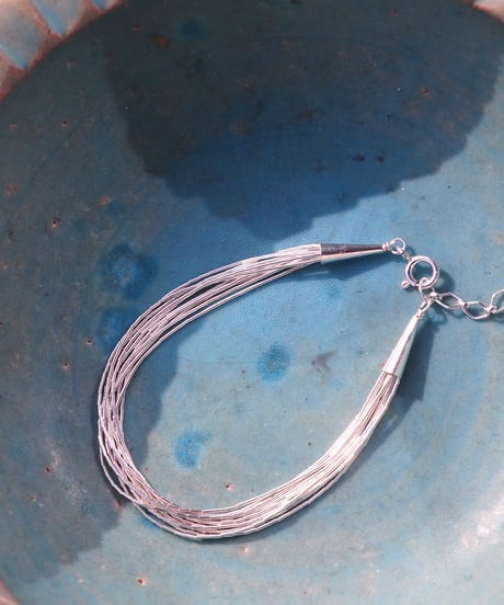 "NAVAJO"Sterling Liquid Silver Bracelet