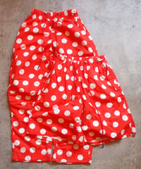 "IMPRESTORE" Polka Dot Trousers/Shorts[RED]