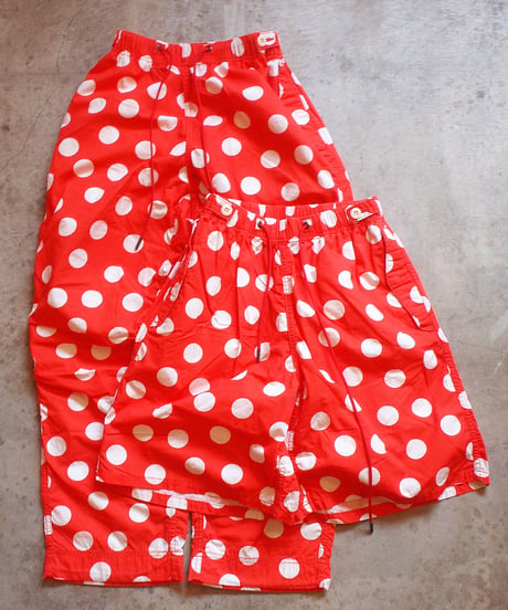 "IMPRESTORE" Polka Dot Trousers/Shorts[RED]
