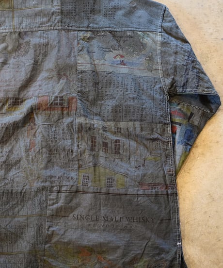 "Mr Remake man"Used Tapestry Remake Shirts[Size:3(L)]