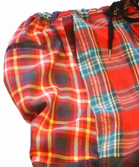 "MR.REMAKEMAN" Check Shirts Remake Eazy Pants
