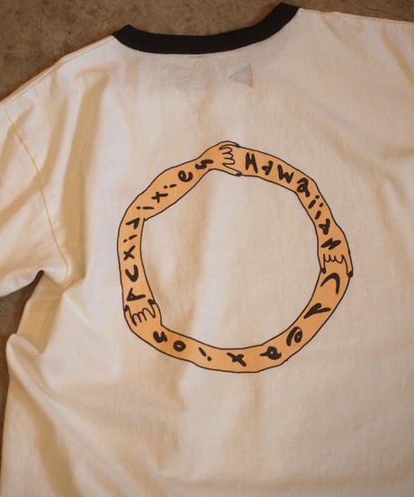 "FUNG" Shorts Sleeve Ringer Tee[H.C.A]