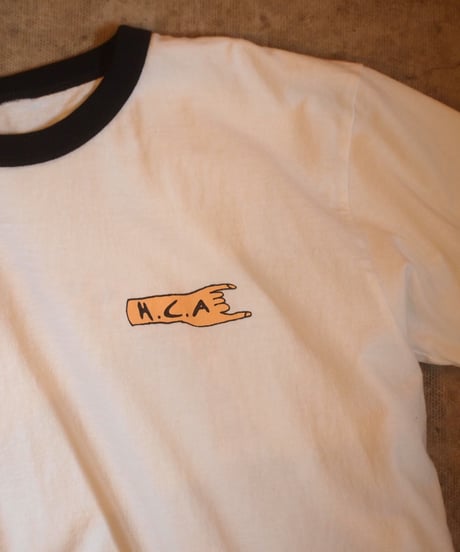 "FUNG" Shorts Sleeve Ringer Tee[H.C.A]