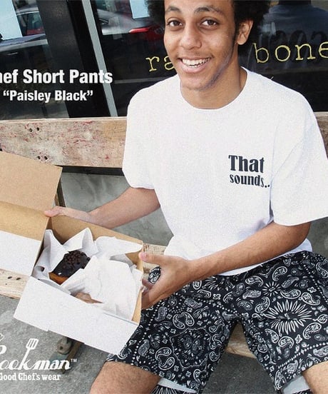 再入荷! "COOKMAN" Chef Short Pants [Paisley]