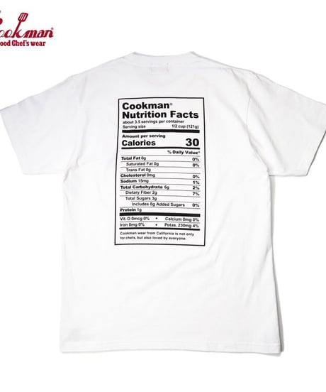 "COOKMAN" Short Sleeve Tee[Nutrition Facts]