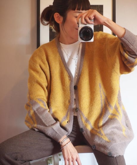 "MODEM DESIGN" Mohair Cardigan