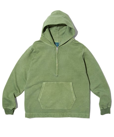 "GOOD ON"1/2Zip Pull Over Hood Sweat