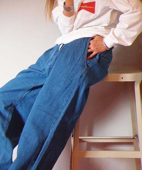 "Nasngwam"×”GOHEMP"LUMBER DENIM PANTS(Used Wash)