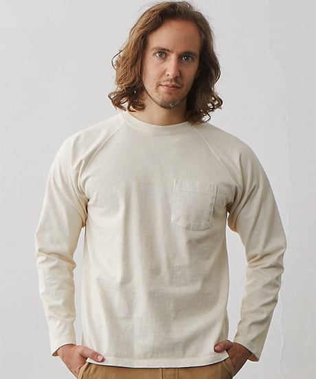 "GOOD ON" Heavy Jersey L/S Raglan Pocket TEE
