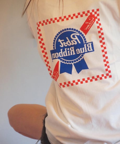 再入荷！"COOKMAN" Short Sleeve Tee[Pabst Ribbon Checker]