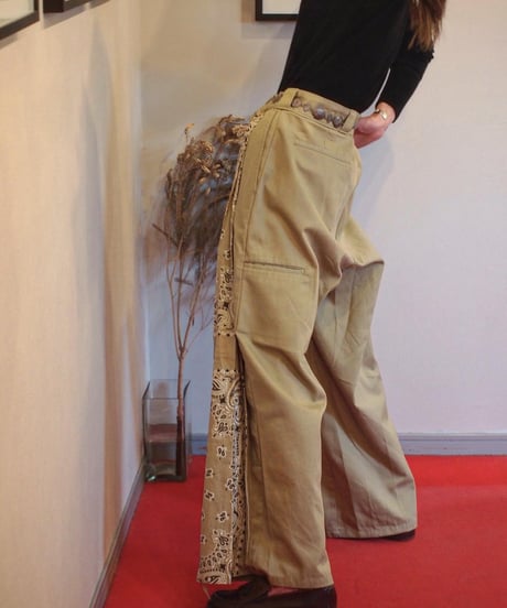 "BONUM" Remake Wide Pants