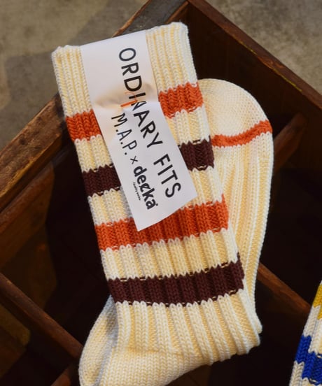 "decka Quality socks" by ORDINARY FITS "M.A.P" Socks[Stripe]