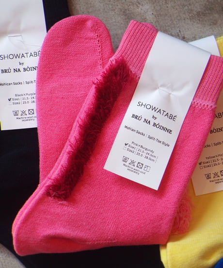“SHOWATABE" by BRU NA BOINNE Mohikan Socks|Split-Toe Style