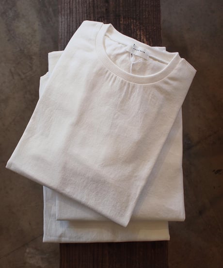 "SPINNER BAIT" Rib Crew Neck(Wash Denim)