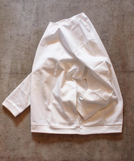 "SPINNER BAIT" Rib Crew Neck(Wash Denim)