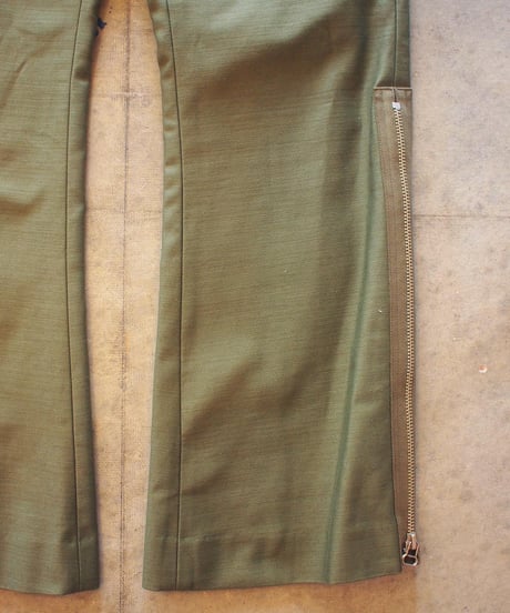 "RUMBLE RED"Military Flare Pants