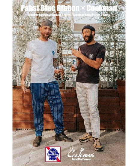 "COOKMAN"×"PABST BLUE RIBBON" Chef Pants