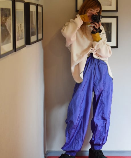 Last.1"O.K." Sports Style Nylon Jog Pants