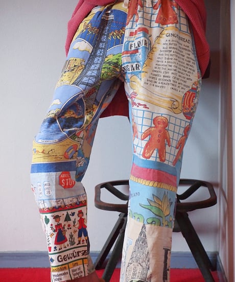 "Mr.RemakeMan."Vintage Tapestry Remake Easy Pants.③[Size:2(M)]
