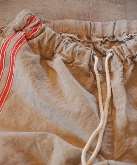 "REMAKE" Vintage Linen Easy Pants