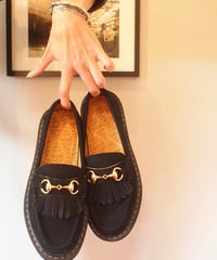 "MANABU" Bitch Vila Nubuck Fat Sole Tassel Loafer