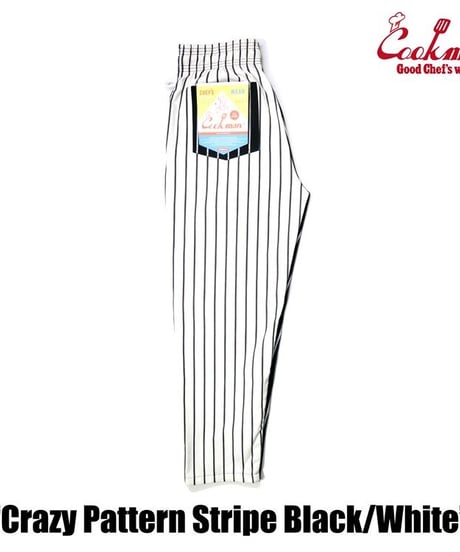 "COOKMAN" Chef Pants[Crazy Pattern Stripe]