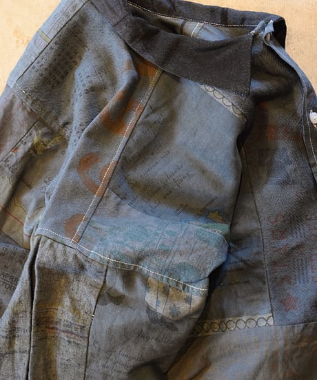 "Mr Remake man"Used Tapestry Remake Shirts[Size:3(L)]