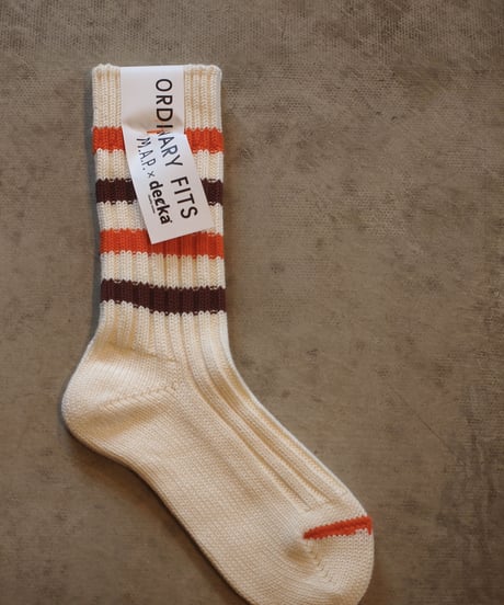 "decka Quality socks" by ORDINARY FITS "M.A.P" Socks[Stripe]