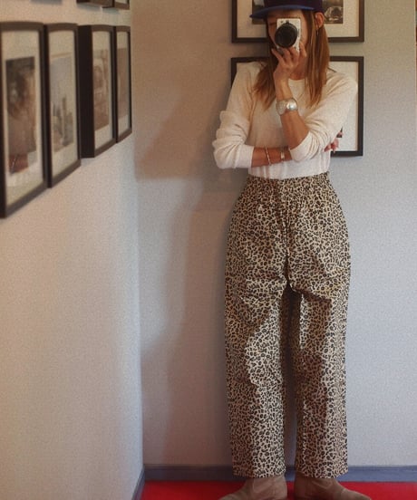 "COOKMAN" Wide Chef Pants[Leopard]